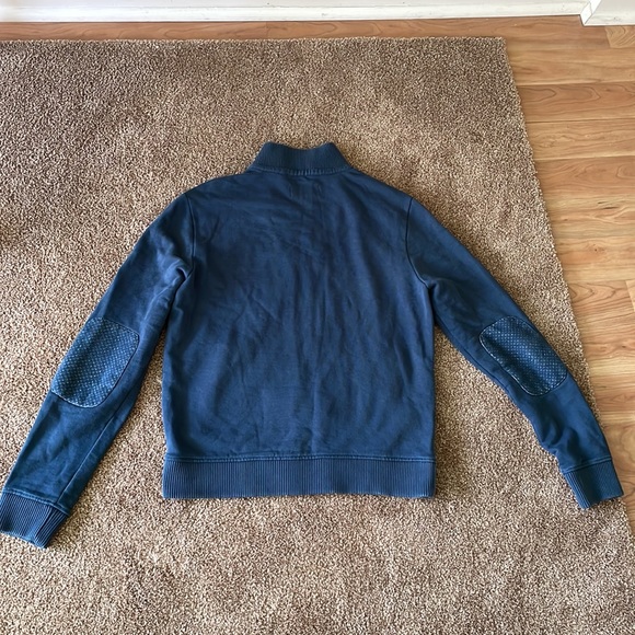 - Penguin peacock dusty green zip front mockneck sweatshirt size M - Picture 6 of 8